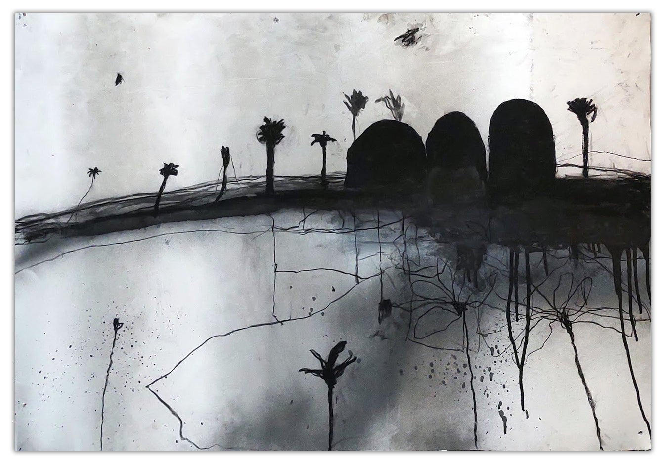 The Palms 6 - Robert Baribeau - Abstract Painting - Ideelart