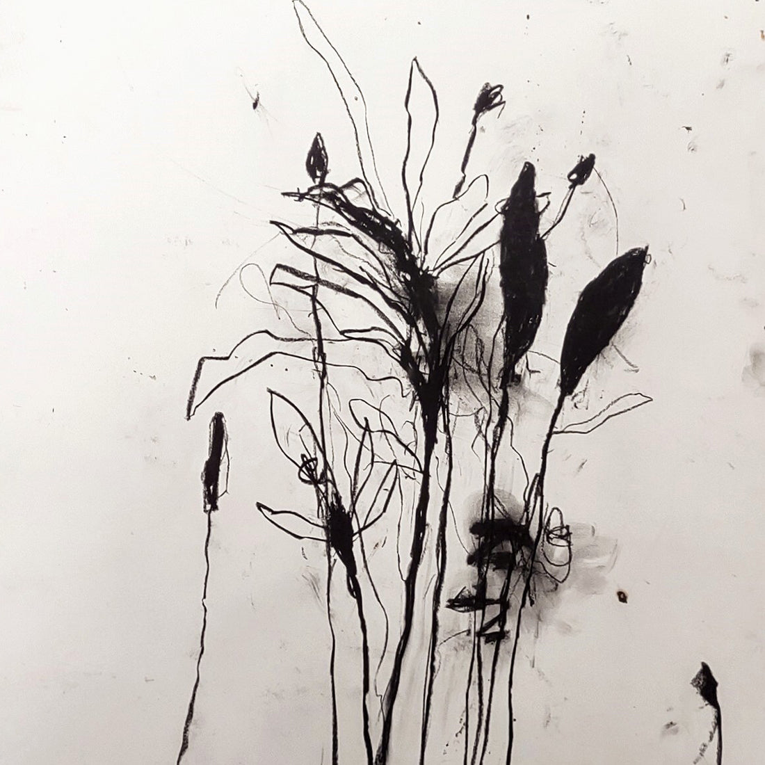 In the weeds ink bloom #6