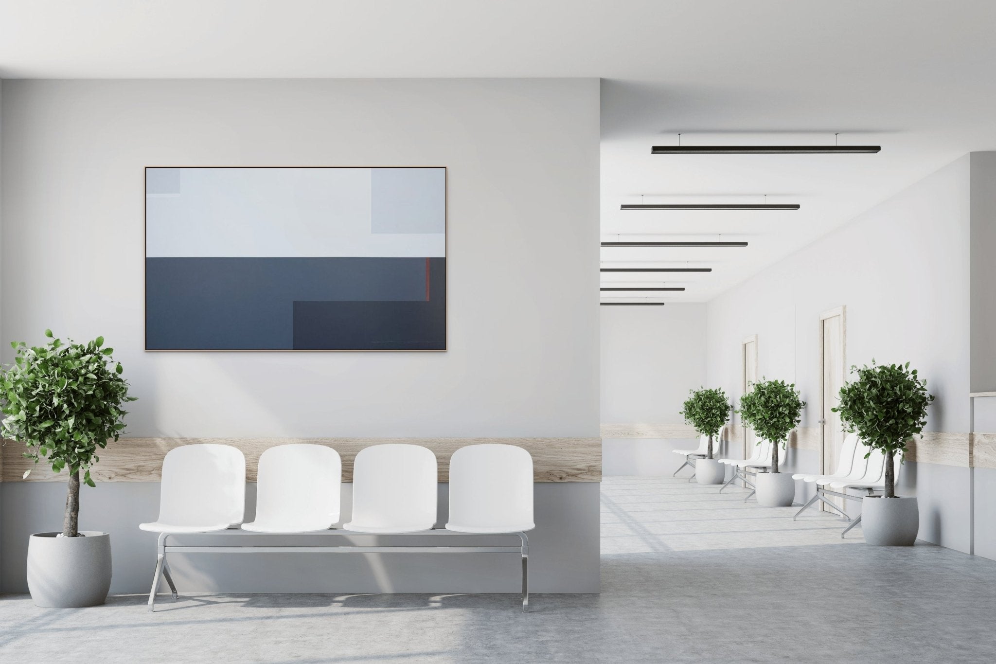 Here to There (more or less) - Macyn Bolt - Abstract Painting - Ideelart