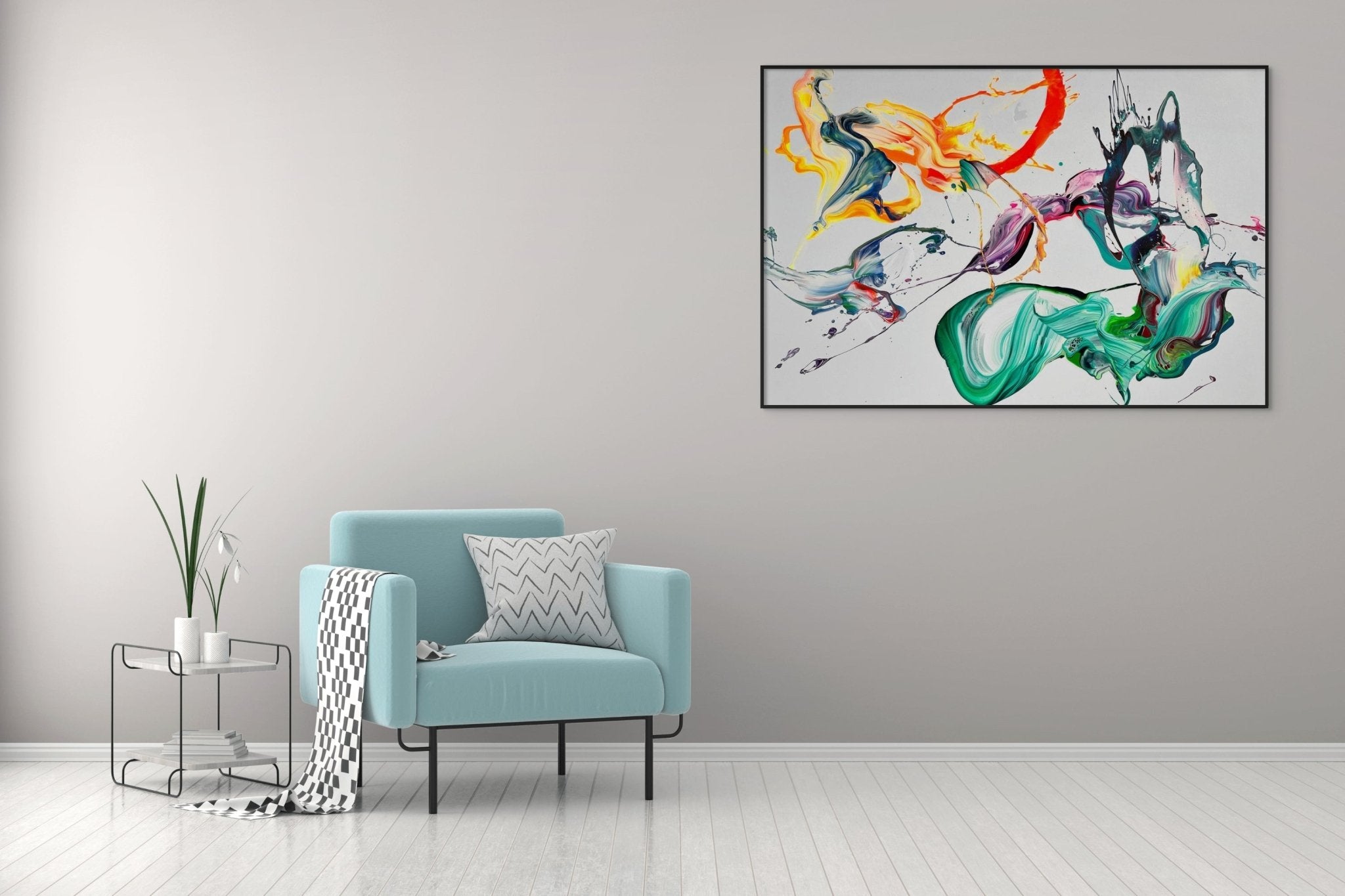 Am New Start - Nikolaos Schizas - Abstract Painting - Ideelart