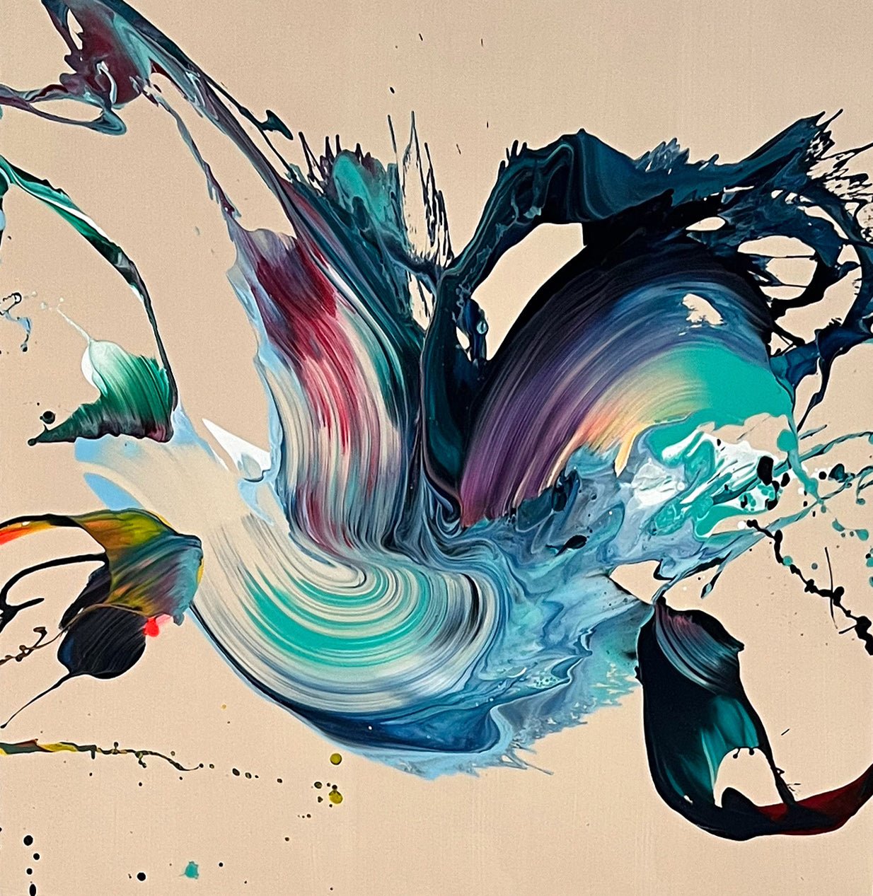 Elixirs (Triptych) - Nikolaos Schizas - Abstract Painting - Ideelart