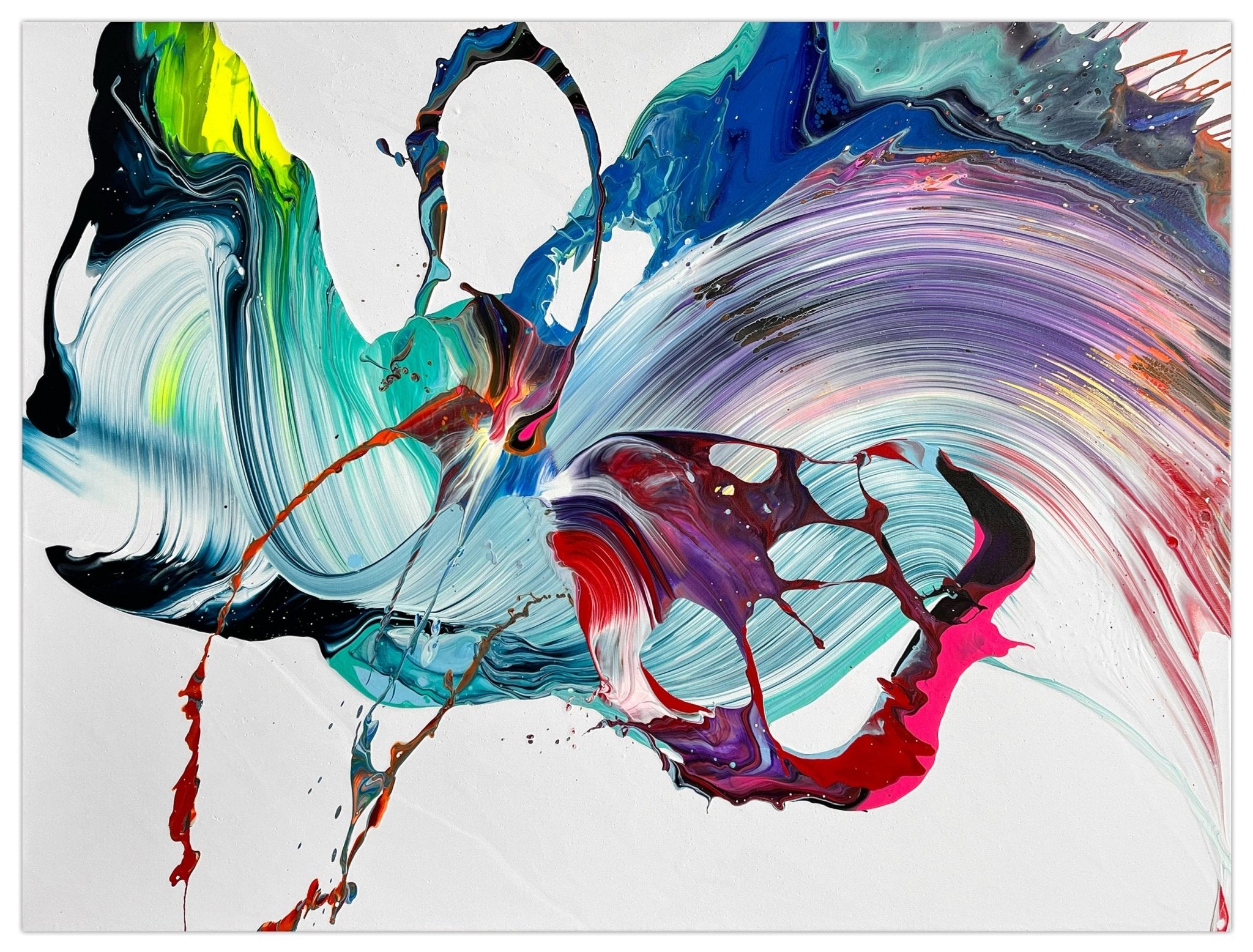 Freezing Time - Nikolaos Schizas - Abstract Painting - Ideelart