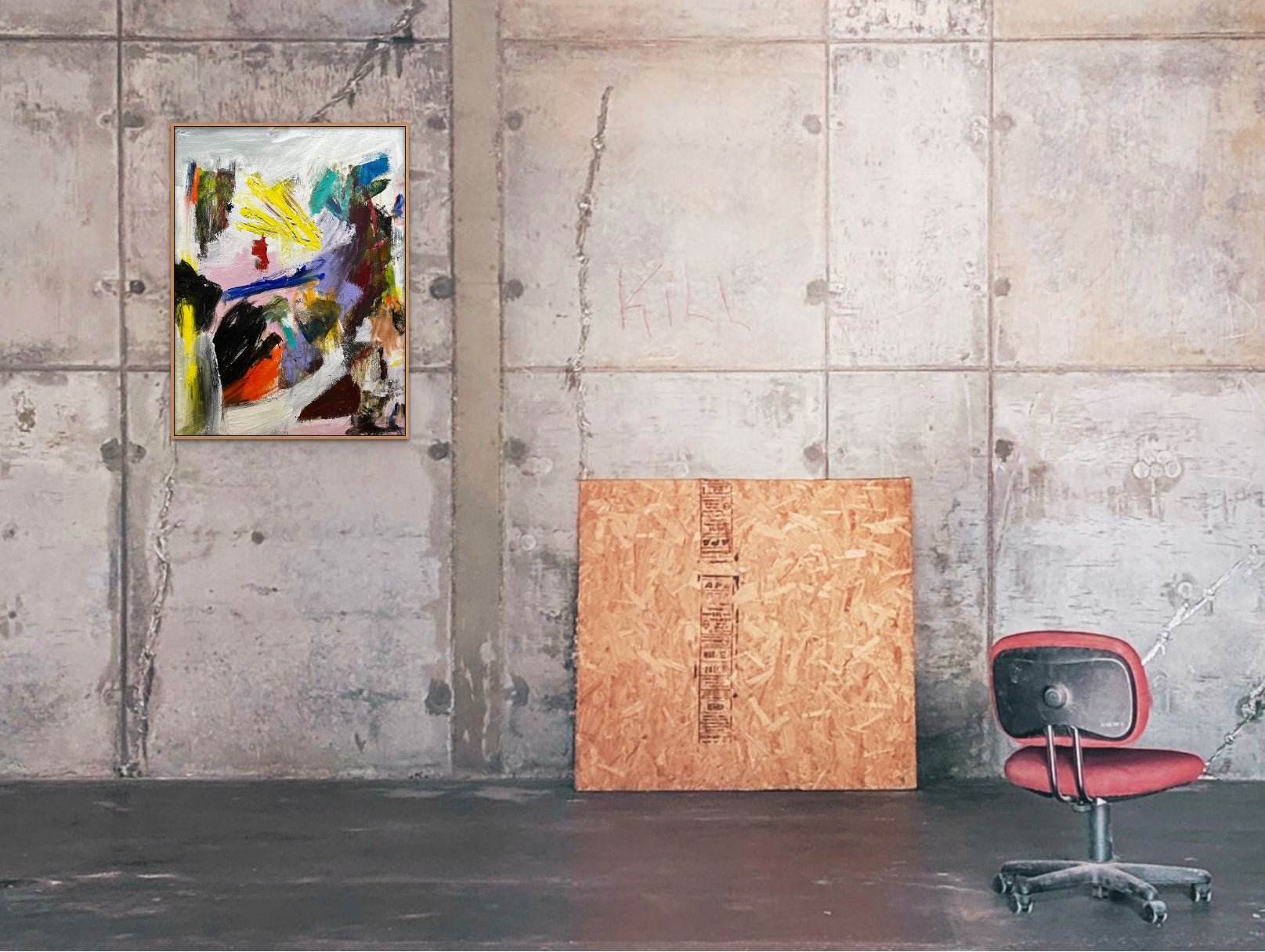 Clay Pigeons - Tommaso Fattovich - Abstract Painting - Ideelart