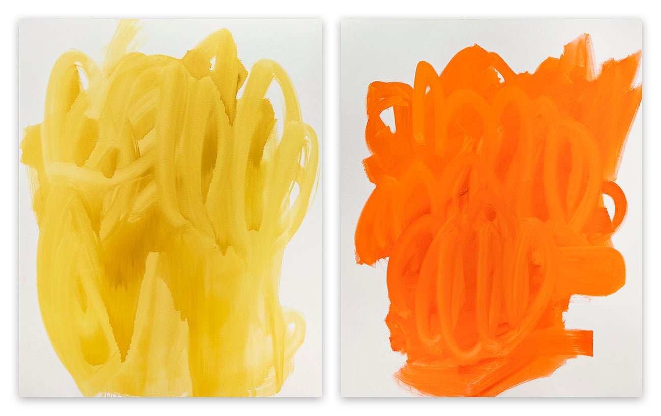 Blissful Myth (Diptych) - Tommaso Fattovich - Abstract Painting - Ideelart