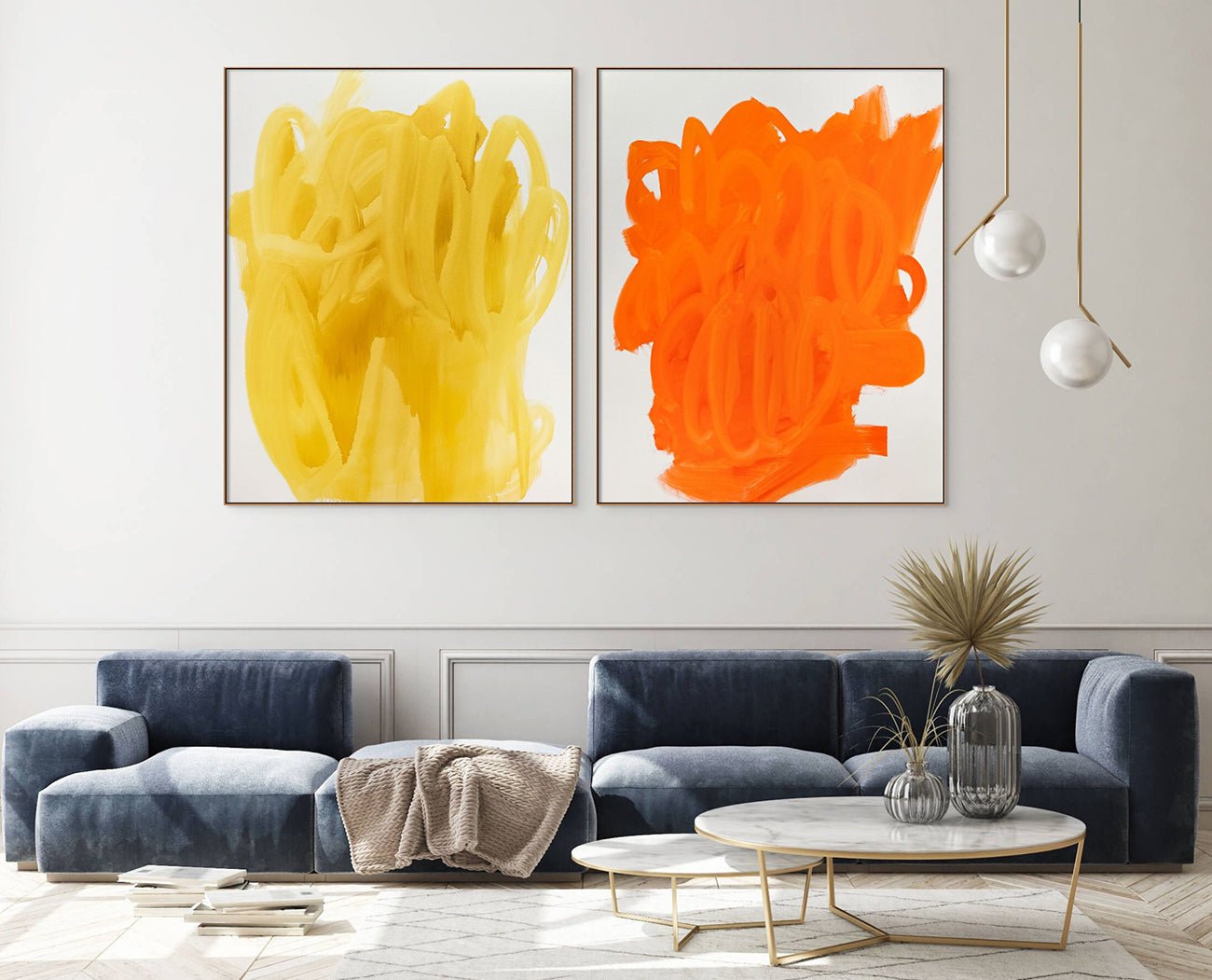 Blissful Myth (Diptych) - Tommaso Fattovich - Abstract Painting - Ideelart