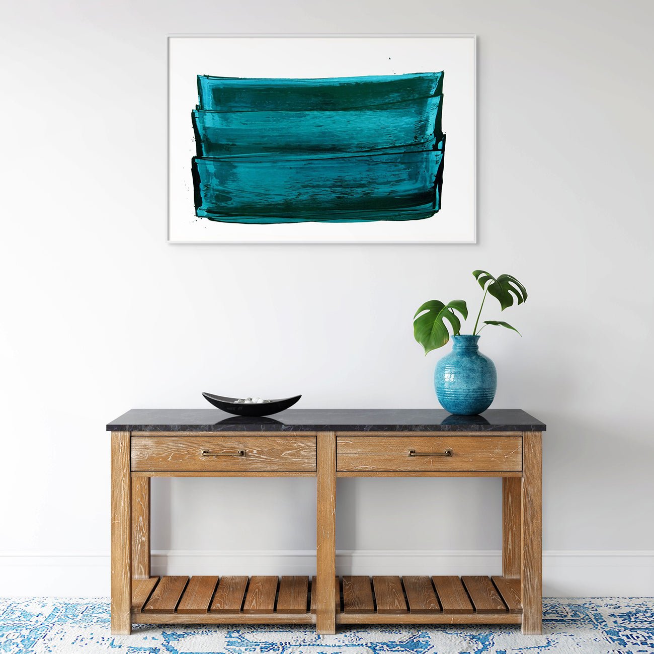 Spring Light (Green) - Emma Godebska - Abstract Painting - Ideelart