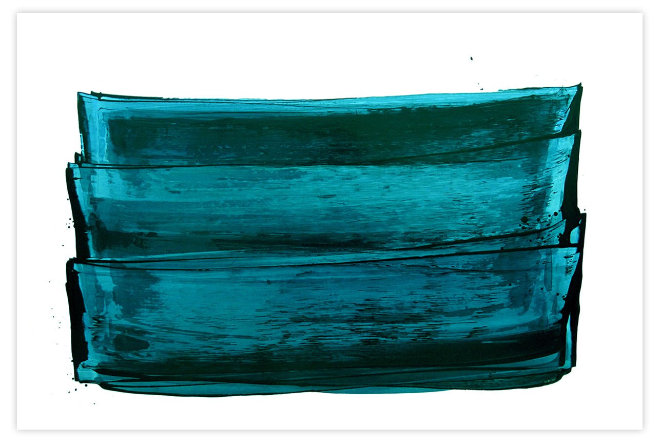 Spring Light (Green) - Emma Godebska - Abstract Painting - Ideelart