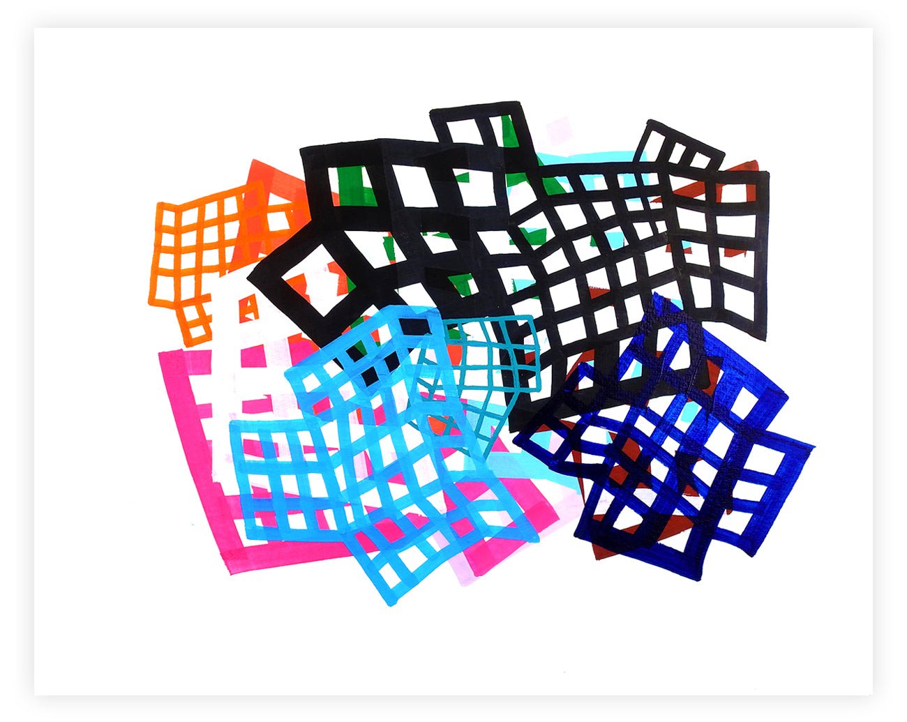 Lattice 5 - Martina Nehrling - Abstract Painting - Ideelart