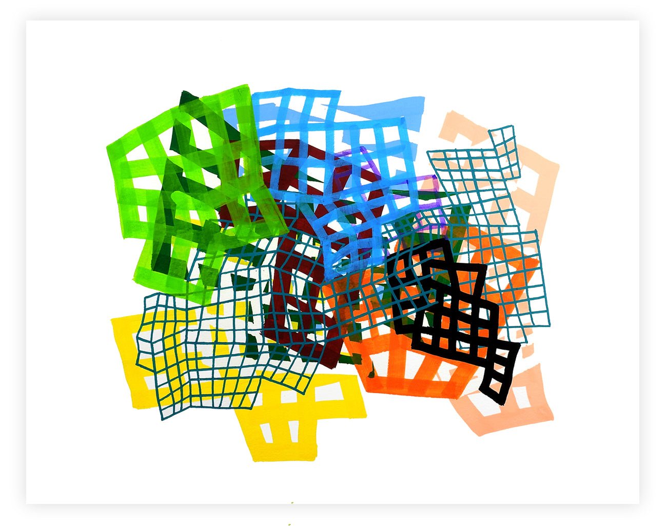 Lattice 7 - Martina Nehrling - Abstract Painting - Ideelart