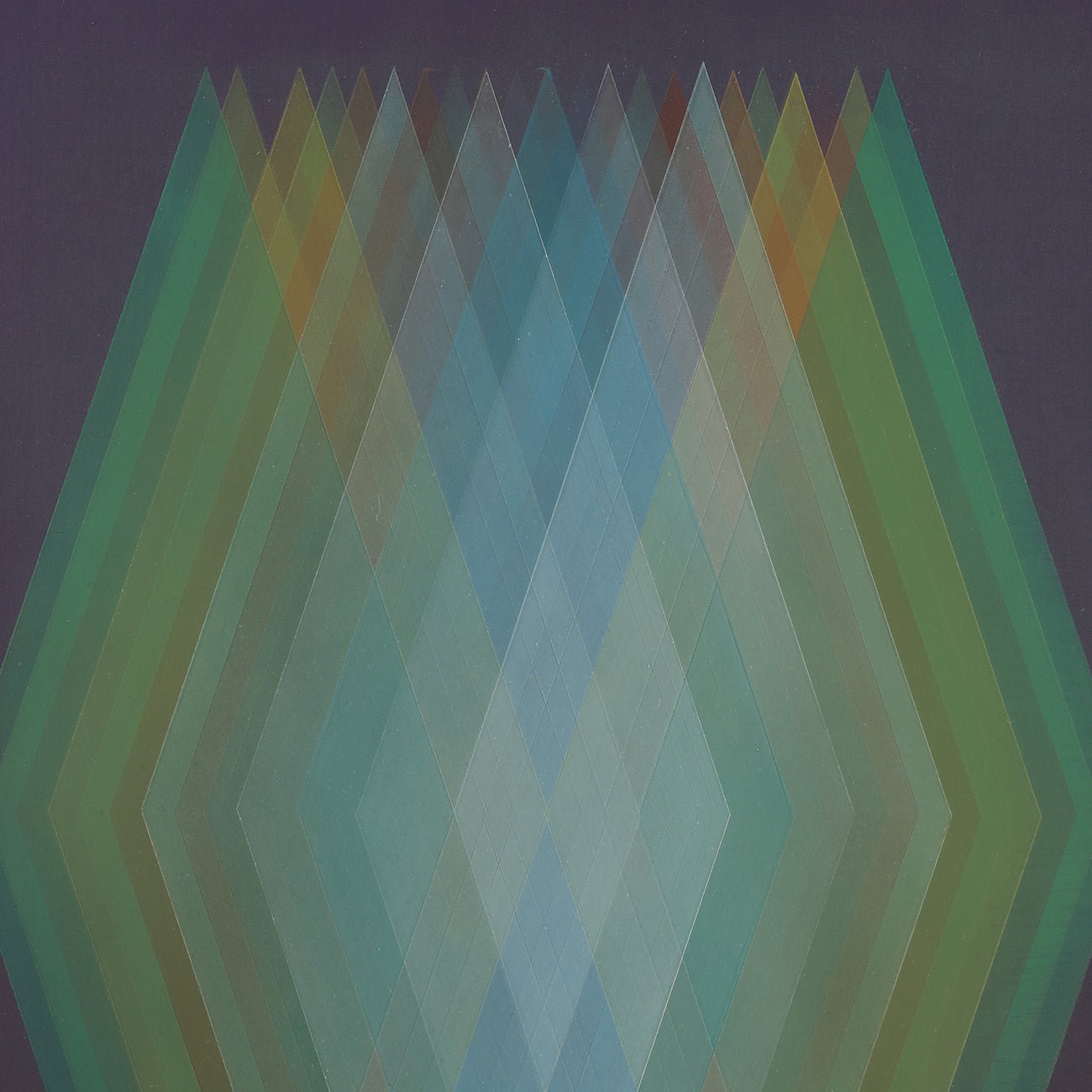 Prism (Cyan - Orange - Green) - Bernadette Jiyong Frank - Abstract Painting - Ideelart