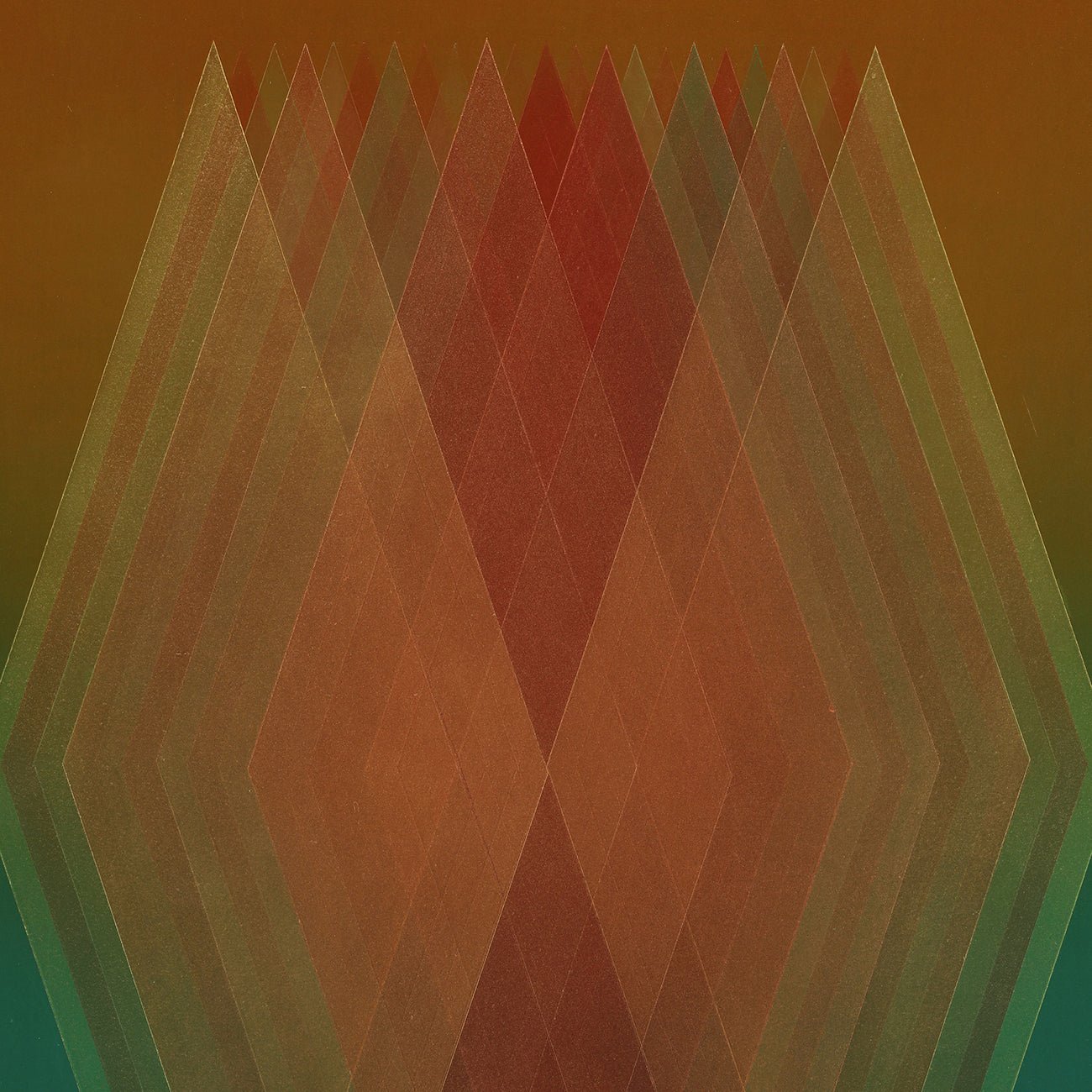 Prism (Copper Orange - Green) - Bernadette Jiyong Frank - Abstract Painting - Ideelart