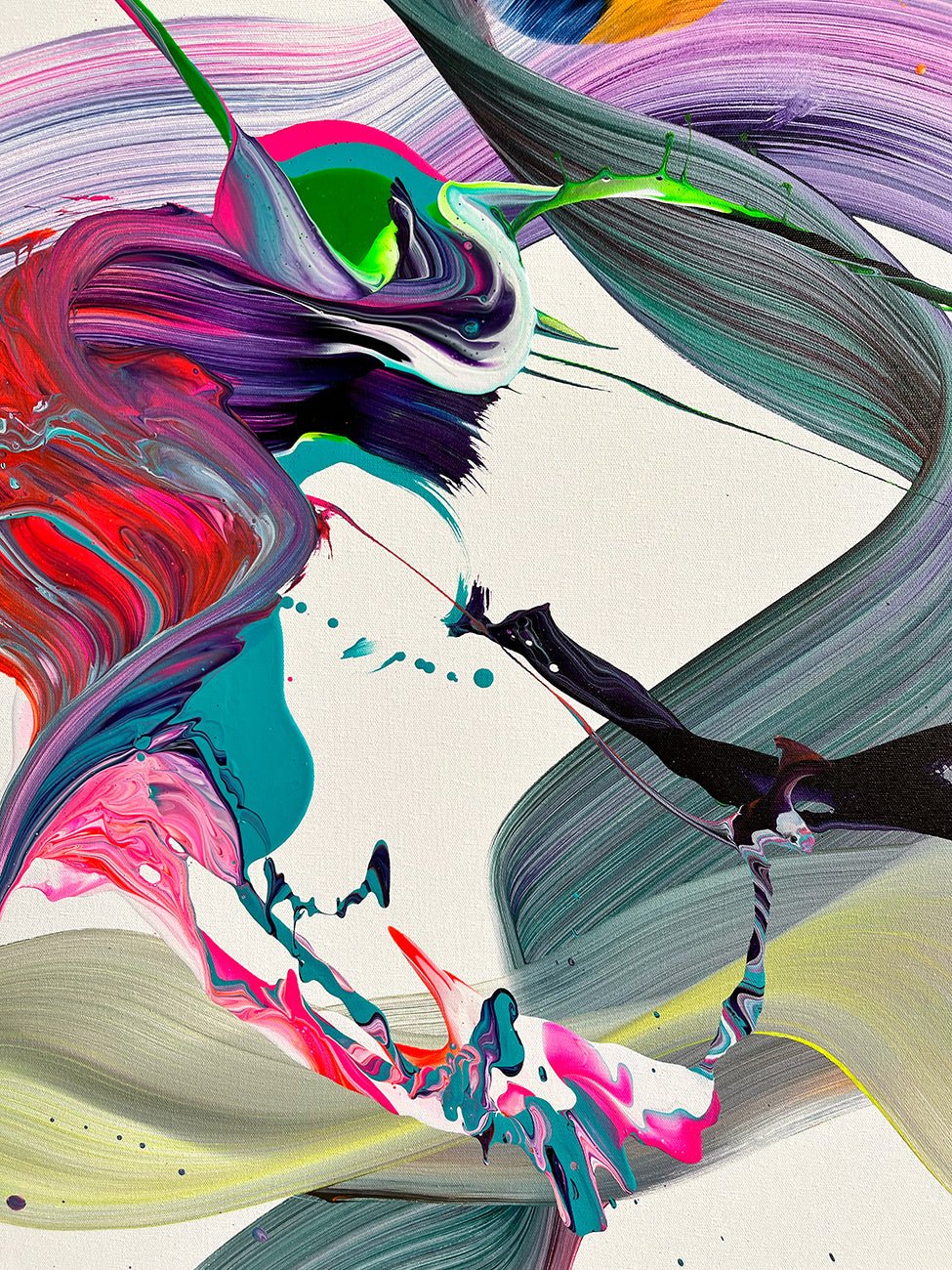 Surreal Paths - Nikolaos Schizas - Abstract Painting - Ideelart