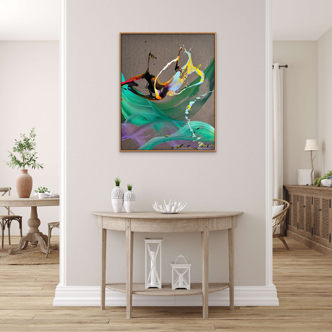 A Different Sunset - Nikolaos Schizas - Abstract Painting - Ideelart