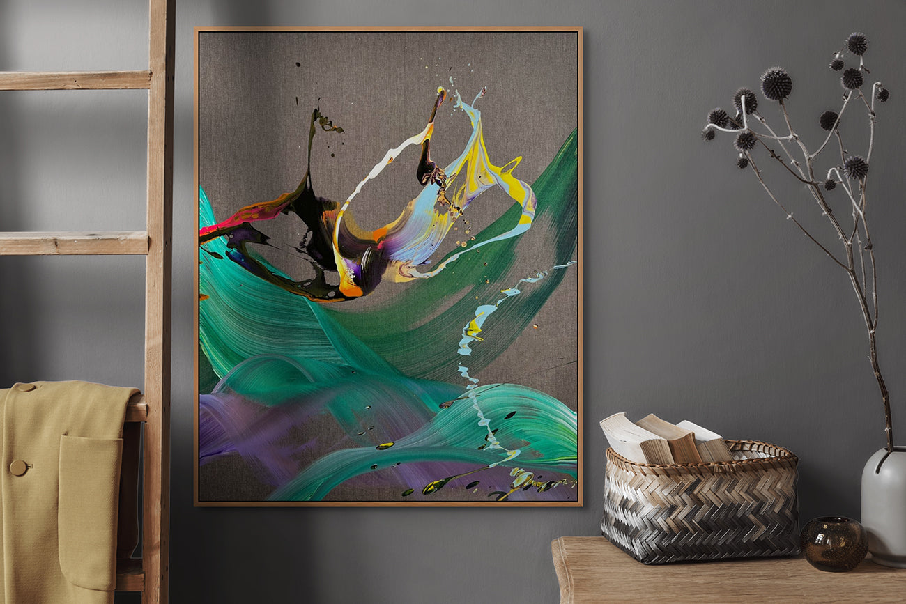 A Different Sunset - Nikolaos Schizas - Abstract Painting - Ideelart