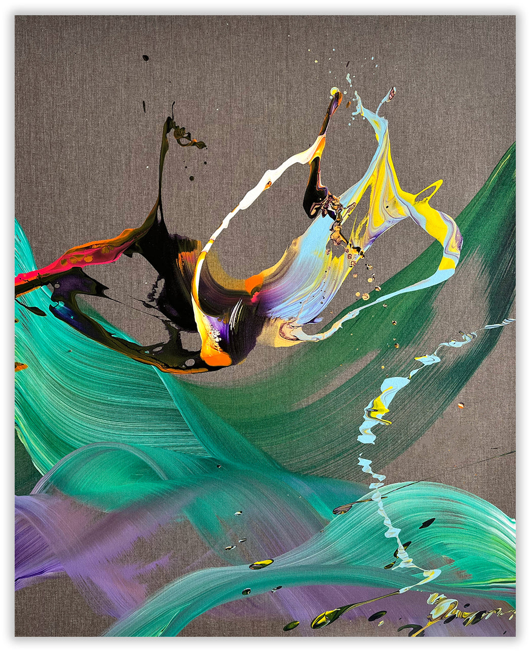 A Different Sunset - Nikolaos Schizas - Abstract Painting - Ideelart