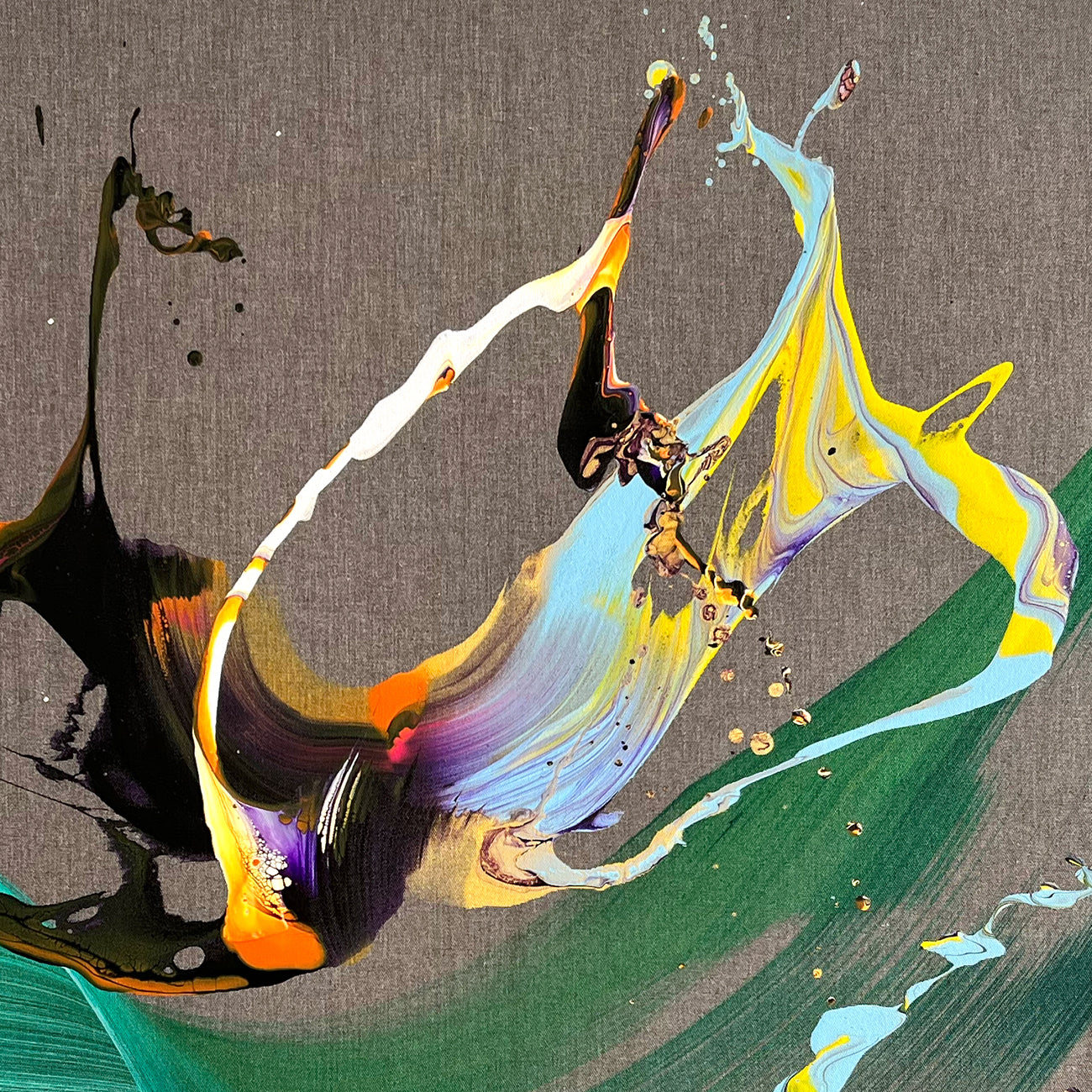 A Different Sunset - Nikolaos Schizas - Abstract Painting - Ideelart