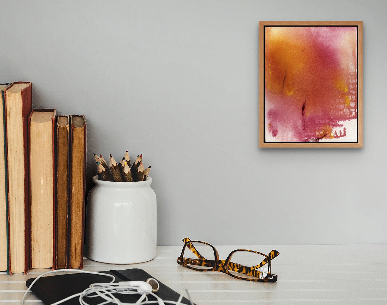 Transitory Poem 5 - Yari Ostovany - Abstract Painting - Ideelart