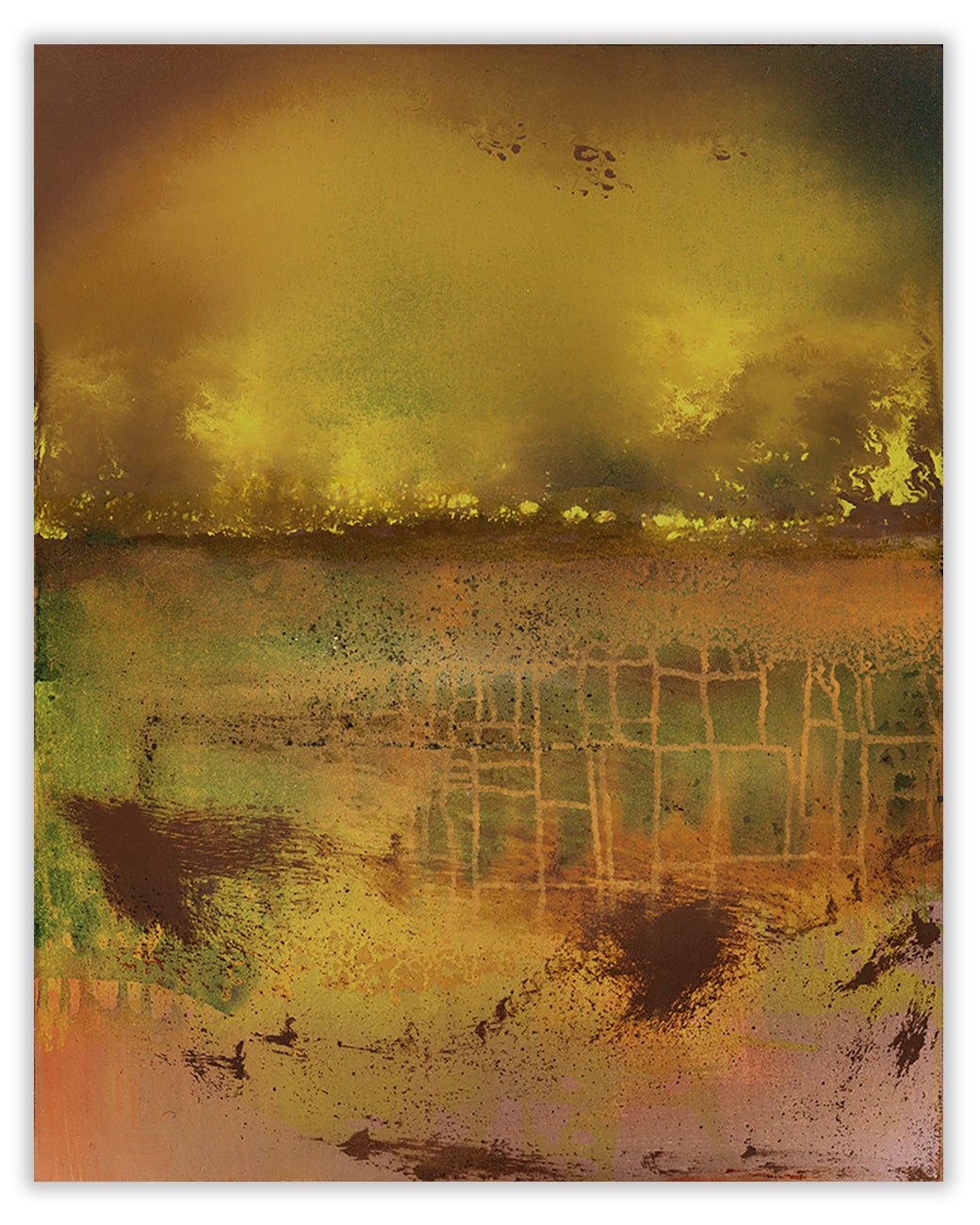 Daedalus (Plan For The Labyrinth) 2 - Yari Ostovany - Abstract Painting - Ideelart