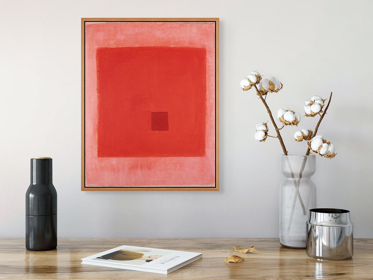 Red Glow - Jean Feinberg - Abstract Painting - Ideelart