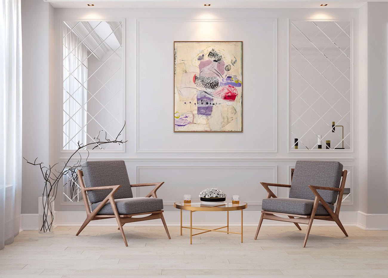 Anything You Lose Comes Round in a Different Form - Tracey Adams - Abstract Painting - Ideelart