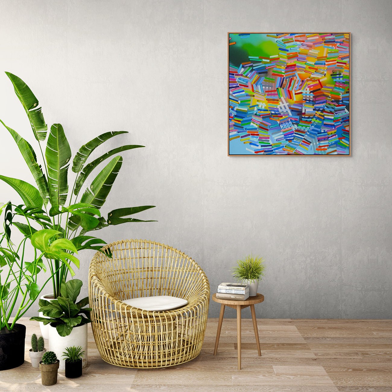 The Waters Above The Waters Below - Martina Nehrling - Abstract Painting - Ideelart