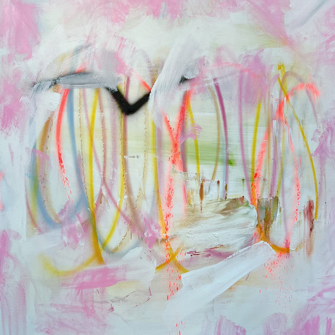 Holograms Cascade - Tommaso Fattovich - Abstract Painting - Ideelart