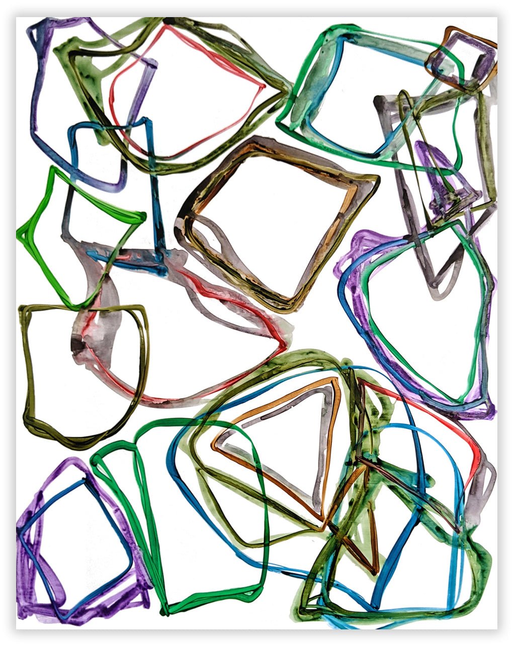 N°1117 - Jean - Daniel Salvat - Abstract Painting - Ideelart