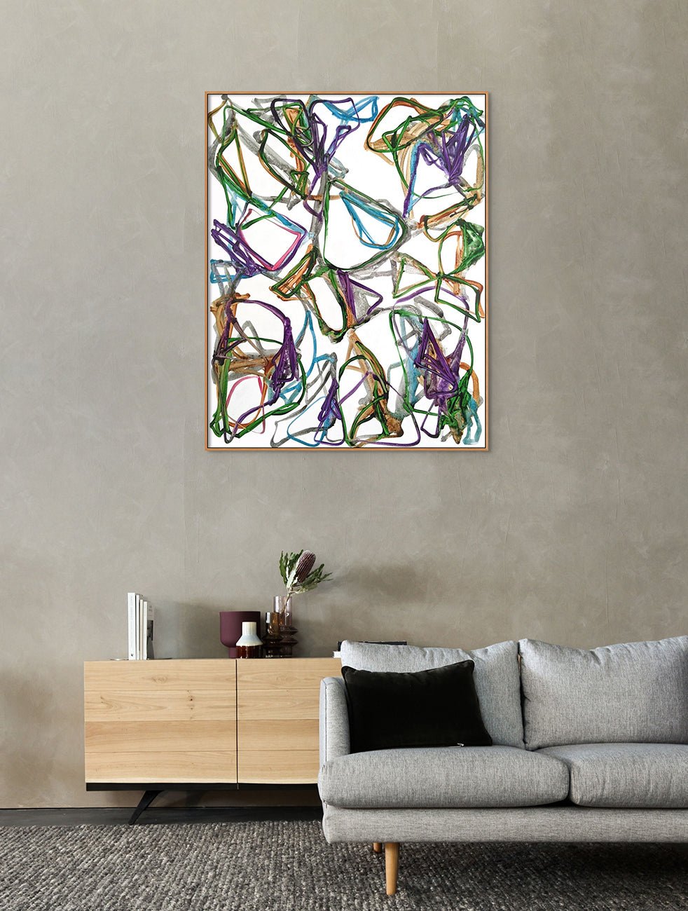 N°1140 - Jean - Daniel Salvat - Abstract Painting - Ideelart