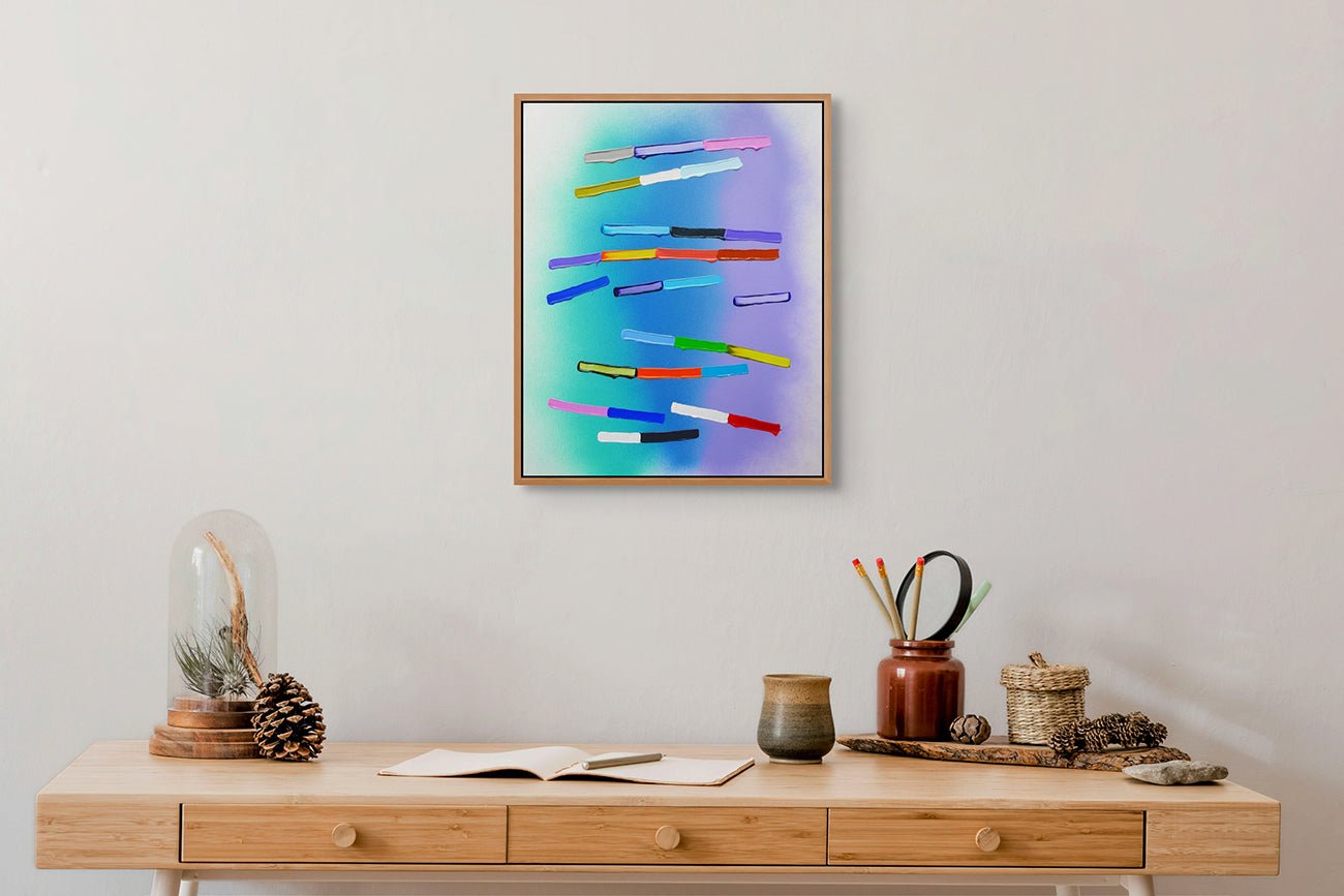 Like Water Through Rock - Martina Nehrling - Abstract Painting - Ideelart