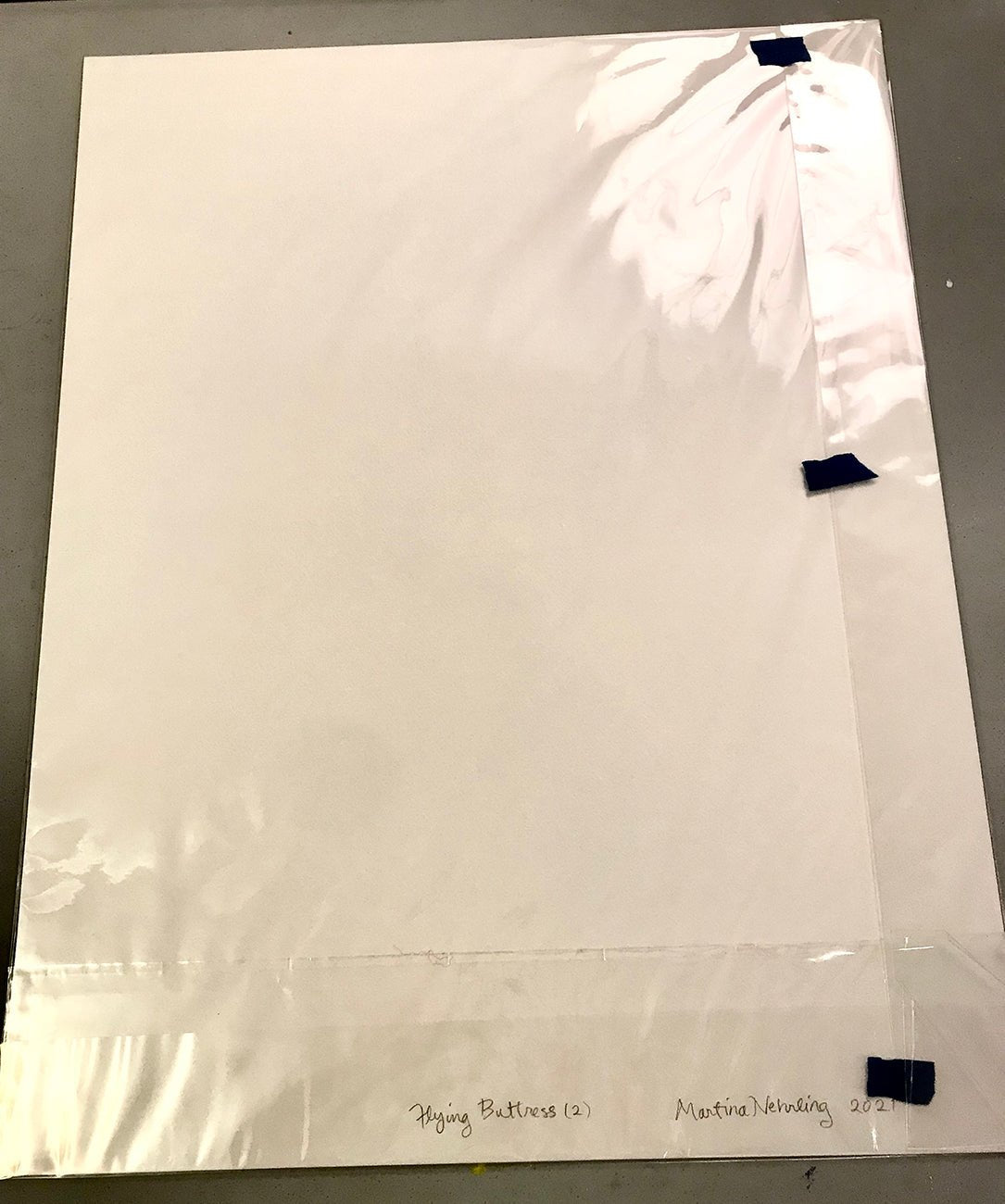 Flying Buttress 2 - Martina Nehrling - Abstract Painting - Ideelart