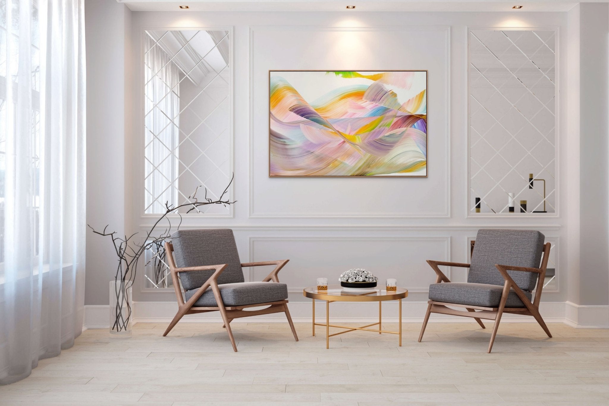 My dreamy world - Nikolaos Schizas - Abstract Painting - Ideelart