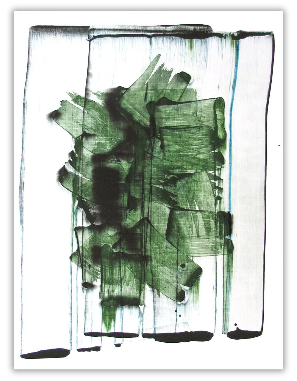 Mad green 2 - Emma Godebska - Abstract Painting - Ideelart