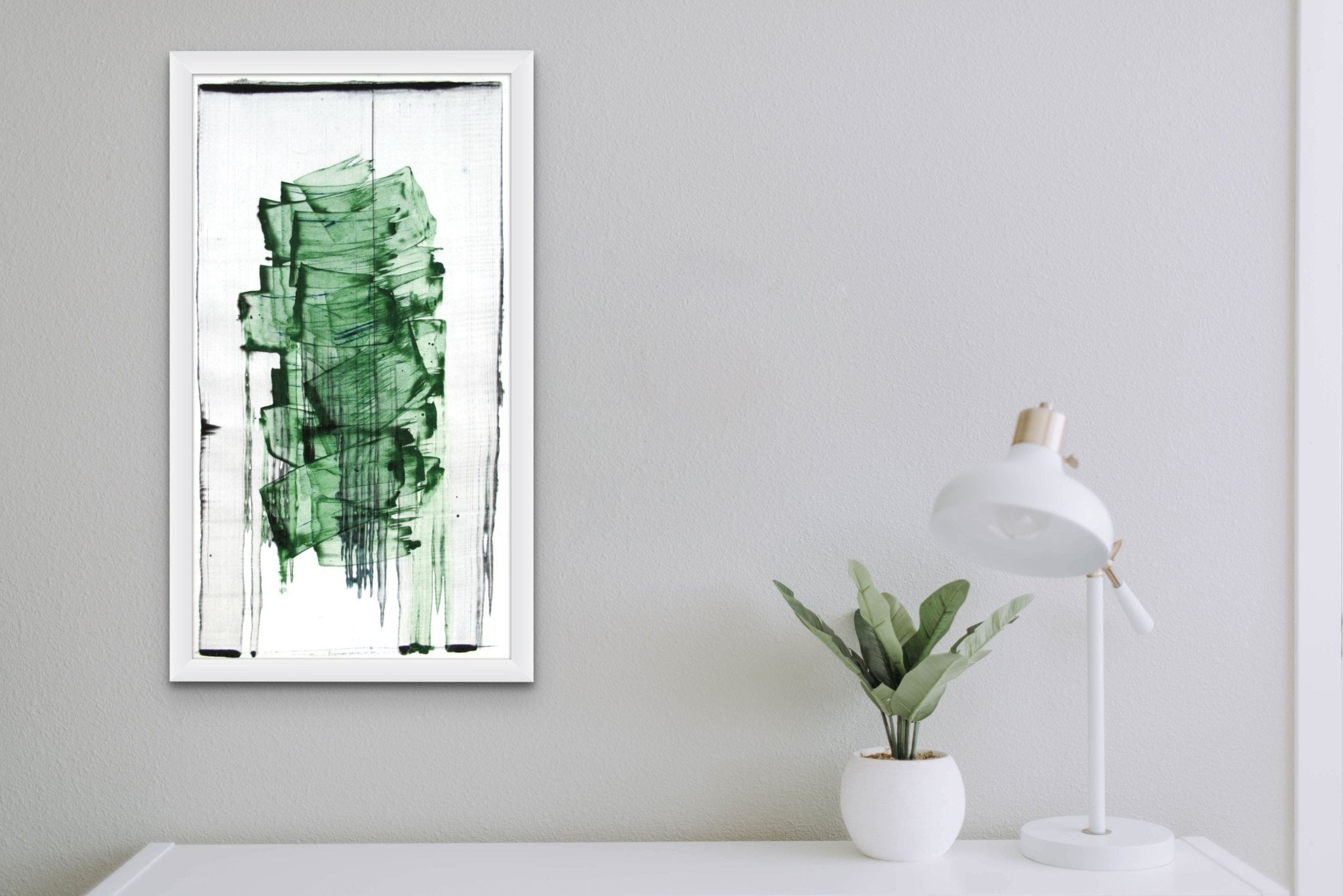 Mad green 9 - Emma Godebska - Abstract Painting - Ideelart