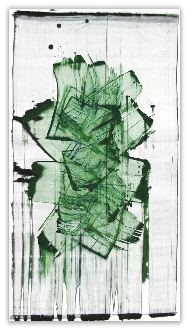 Mad green 10 - Emma Godebska - Abstract Painting - Ideelart