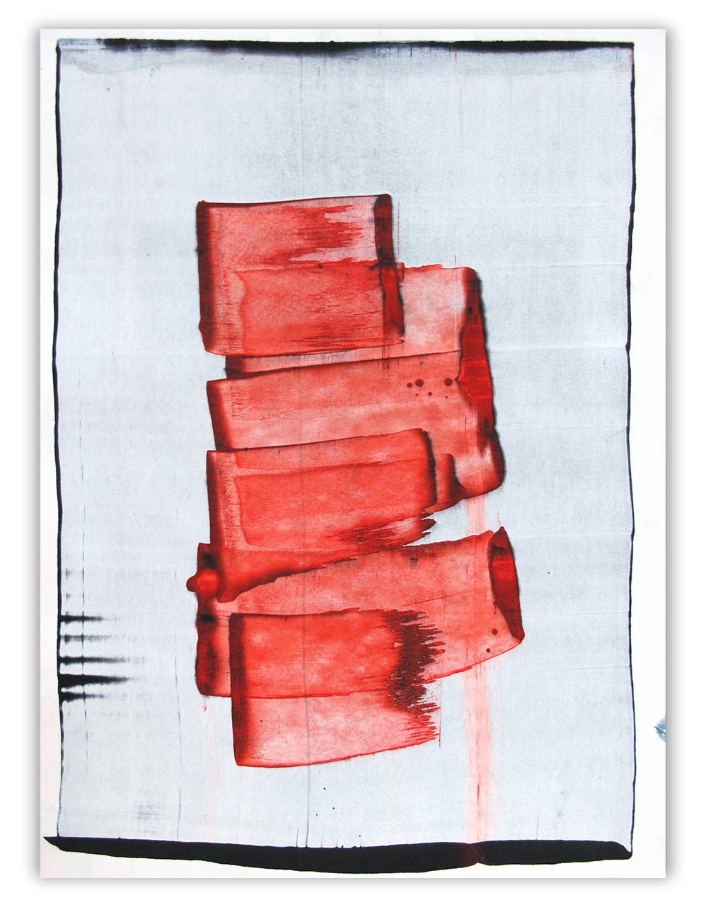 Soft red 1 - Emma Godebska - Abstract Painting - Ideelart