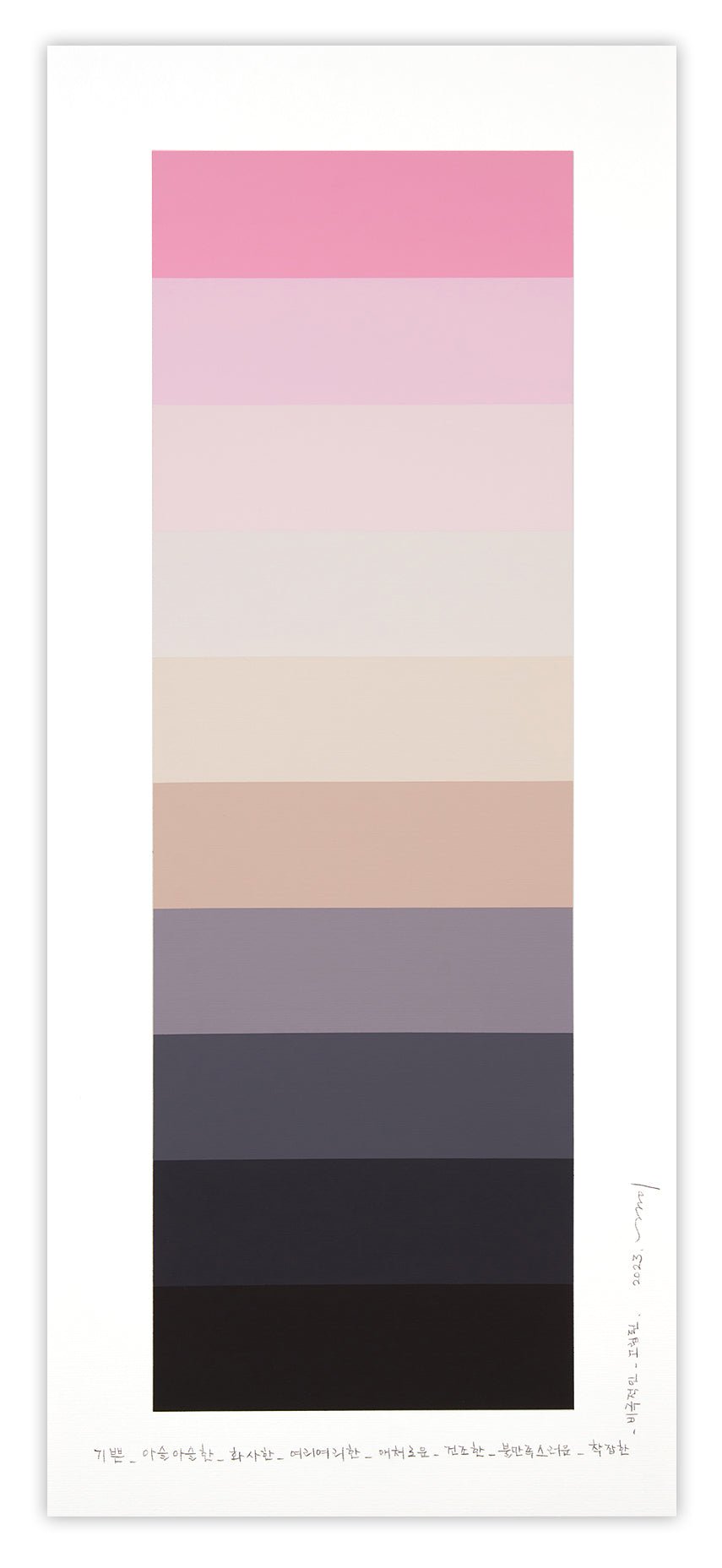 Emotional Color Chart 210 - Kyong Lee - Abstract Painting - Ideelart