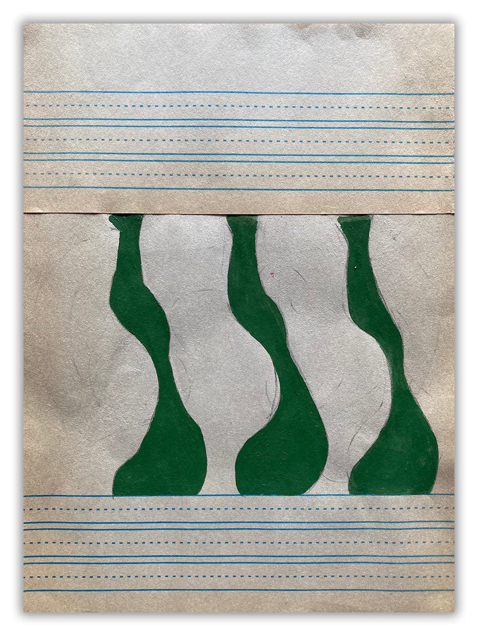 Untitled 2305 - Fieroza Doorsen - Abstract Painting - Ideelart