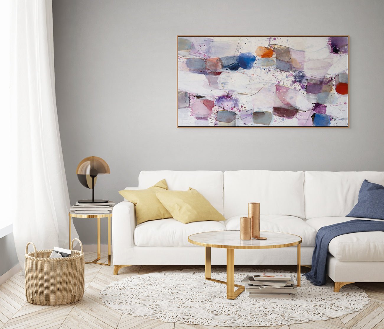 Beschwingt - Greet Helsen - Abstract Painting - Ideelart