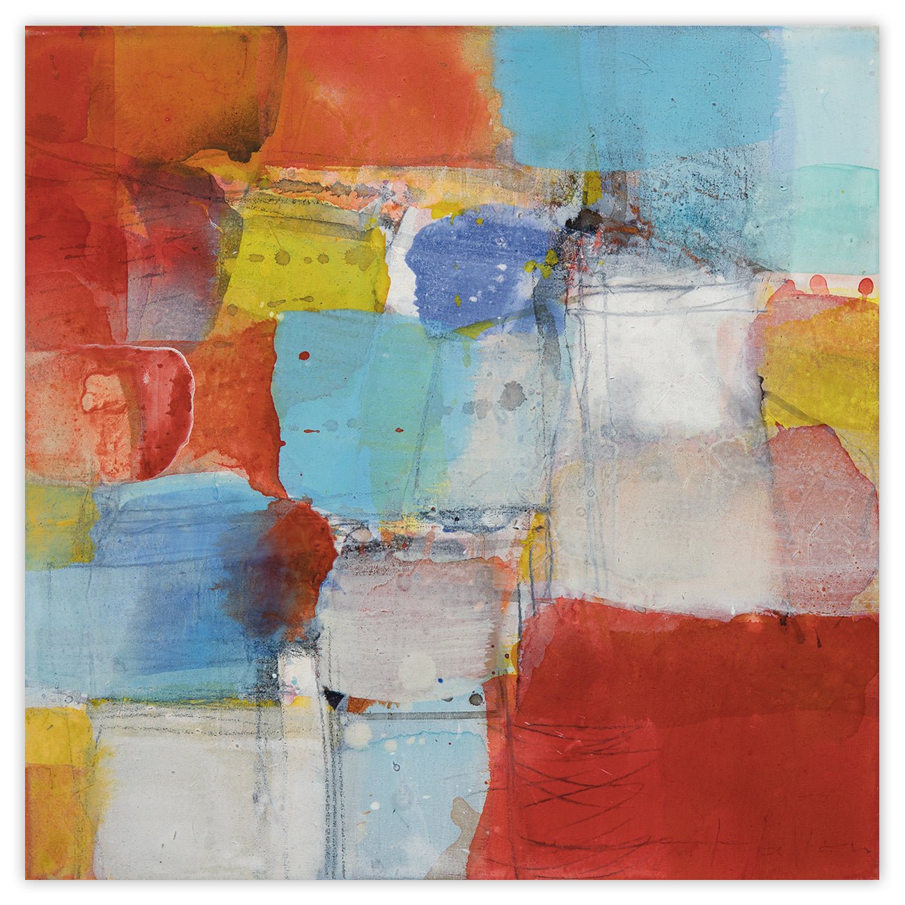 Città vecchia - Greet Helsen - Abstract Painting - Ideelart