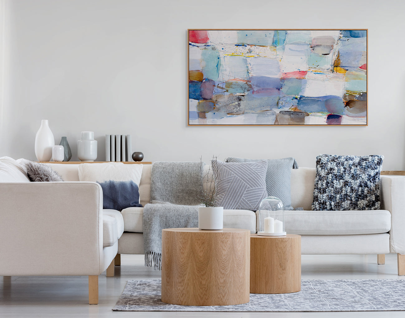 Wellenrhythmen - Greet Helsen - Abstract Painting - Ideelart