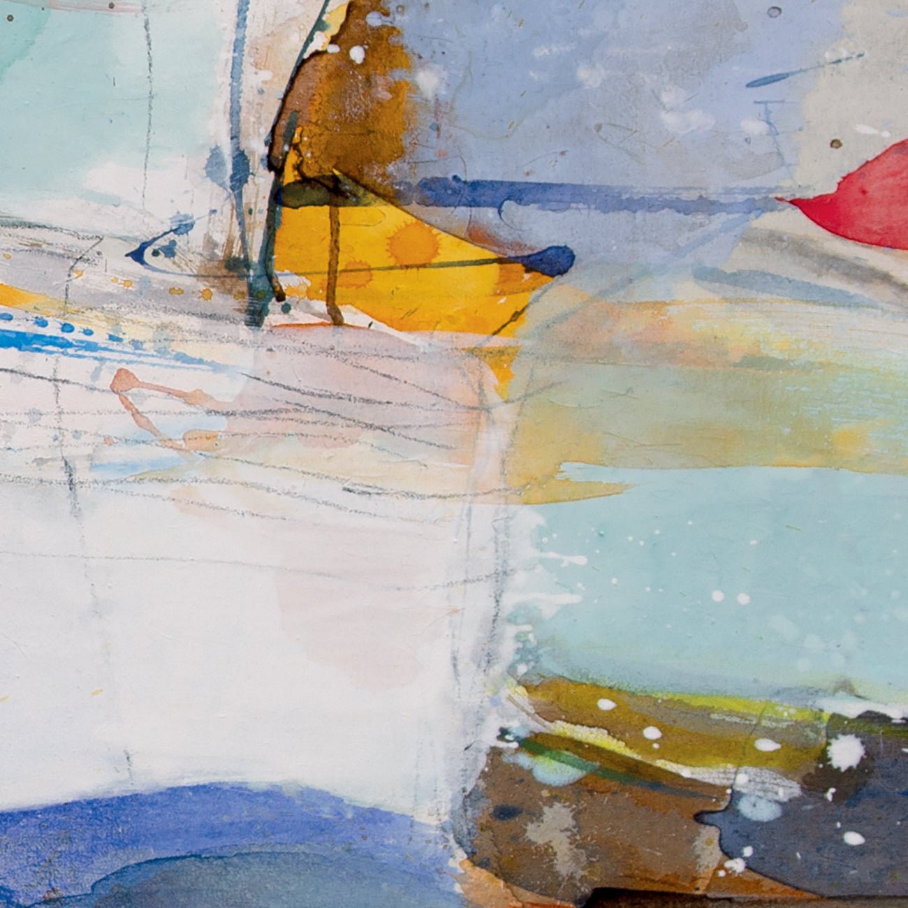 Wellenrhythmen - Greet Helsen - Abstract Painting - Ideelart