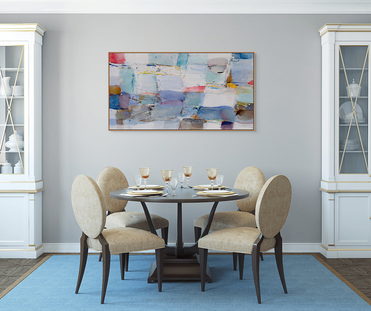 Wellenrhythmen - Greet Helsen - Abstract Painting - Ideelart