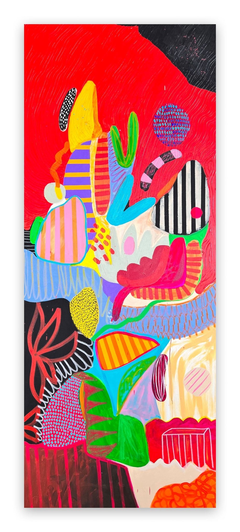 Through my window II - Daniela Marin - Abstract Painting - Ideelart