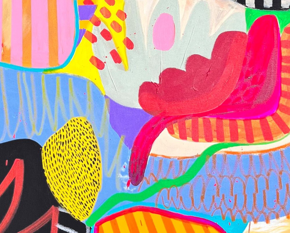 Through my window II - Daniela Marin - Abstract Painting - Ideelart