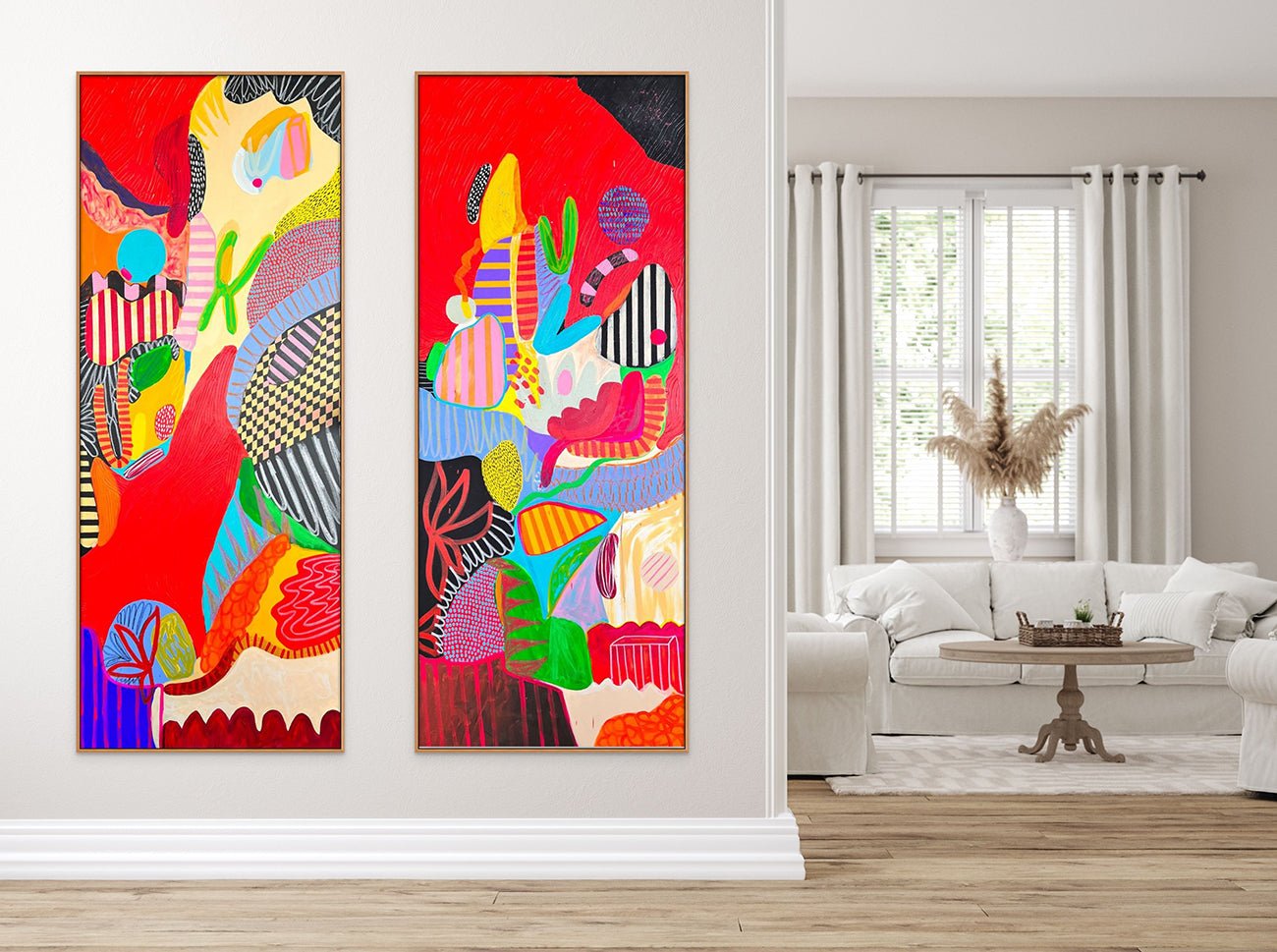 Through my window II - Daniela Marin - Abstract Painting - Ideelart