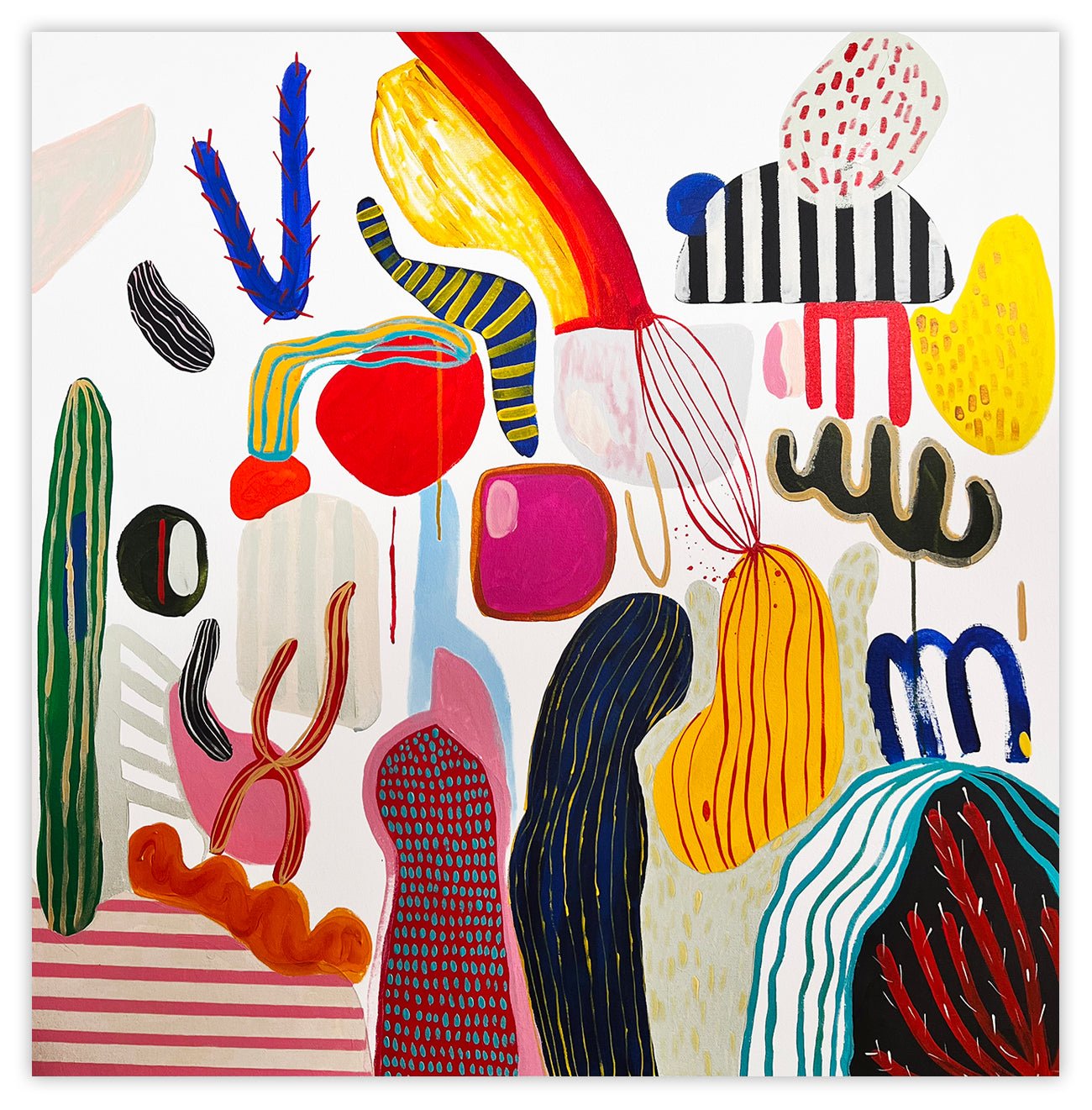 Medusae II - Daniela Marin - Abstract Painting - Ideelart