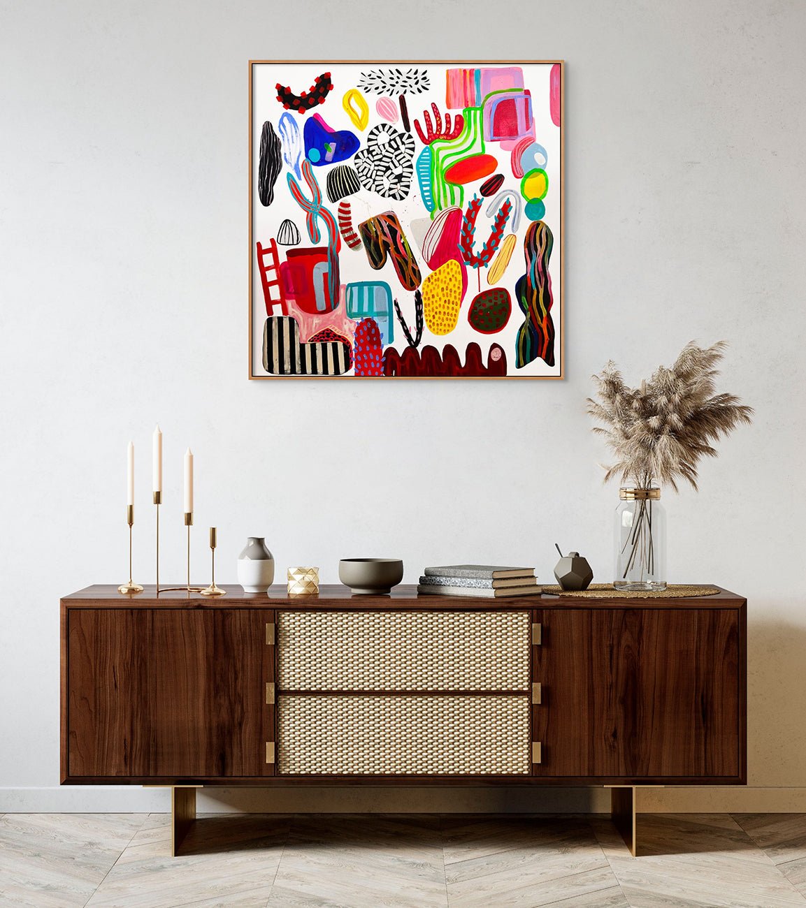 Suspended in the air - Daniela Marin - Abstract Painting - Ideelart