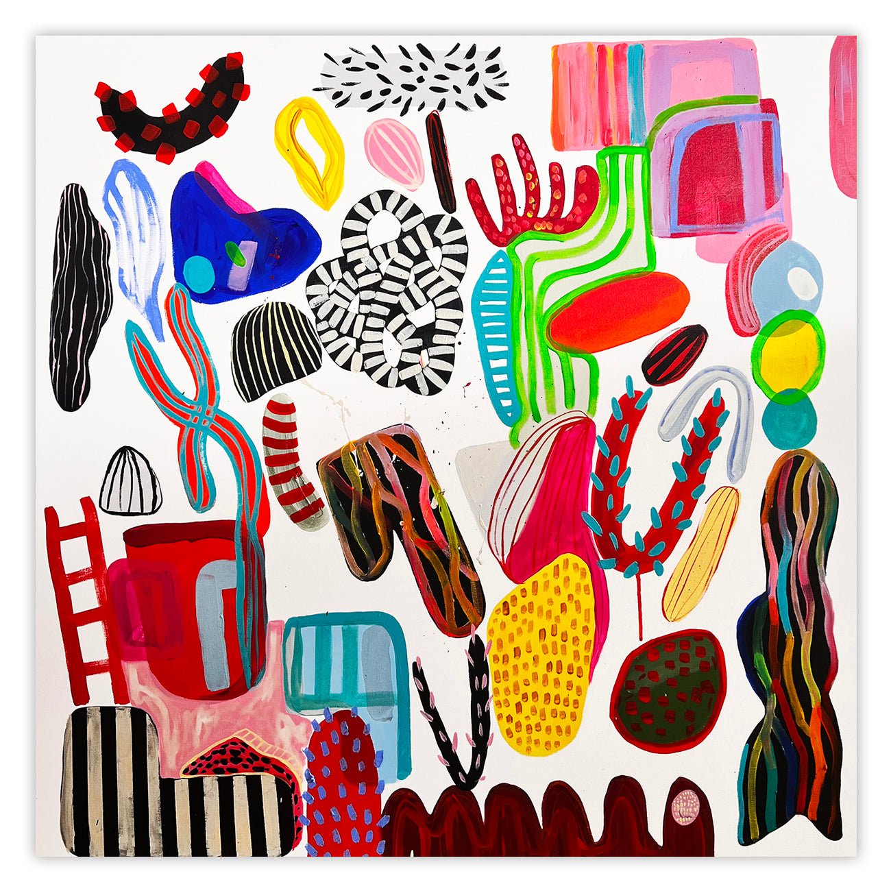 Suspended in the air - Daniela Marin - Abstract Painting - Ideelart