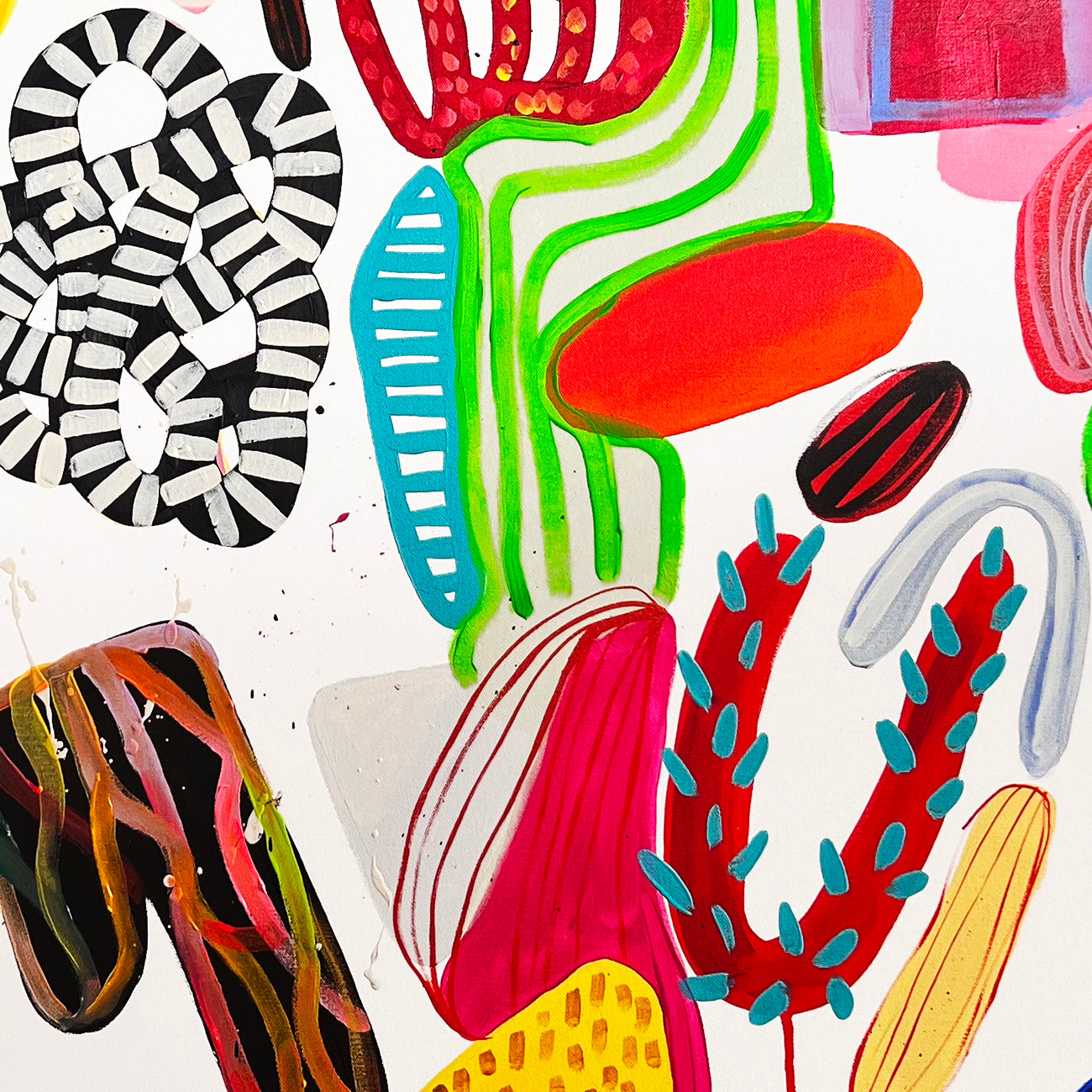 Suspended in the air - Daniela Marin - Abstract Painting - Ideelart