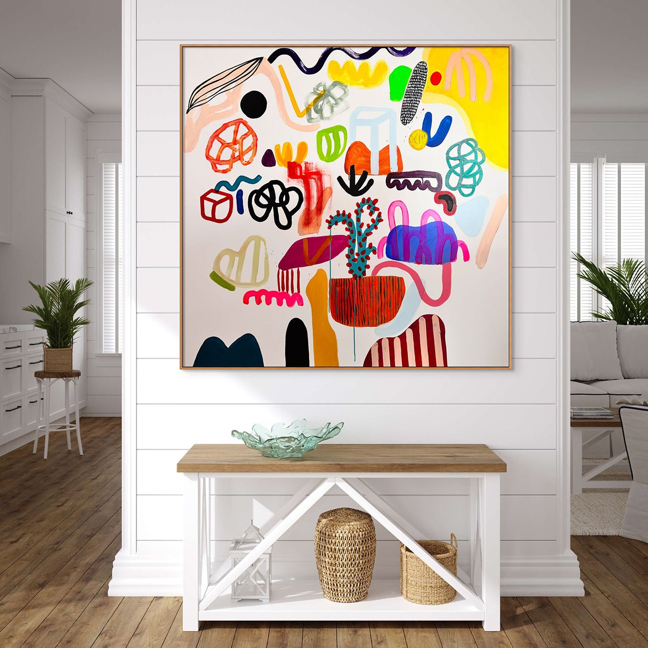 All around a particular place - Daniela Marin - Abstract Painting - Ideelart